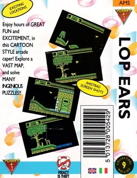 Lop Ears (UK) (1991) box cover back